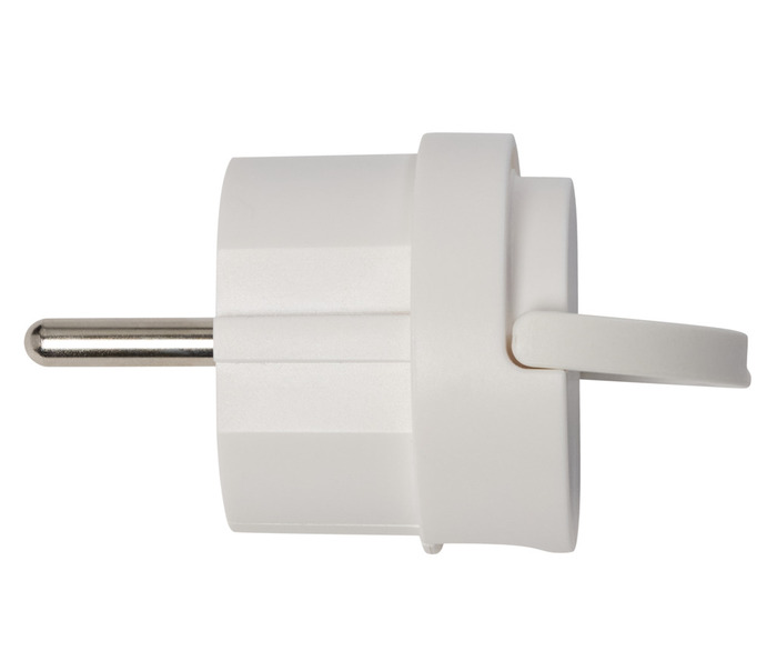 Stikprop vinkel schuko mini hvid - Elworks